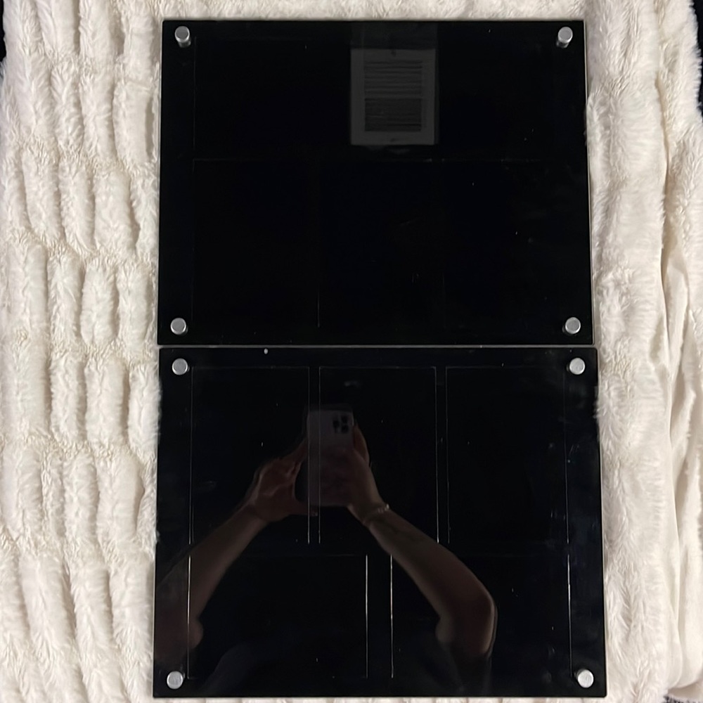 Slightly Used Picture Frames Black 5 Pictures Each